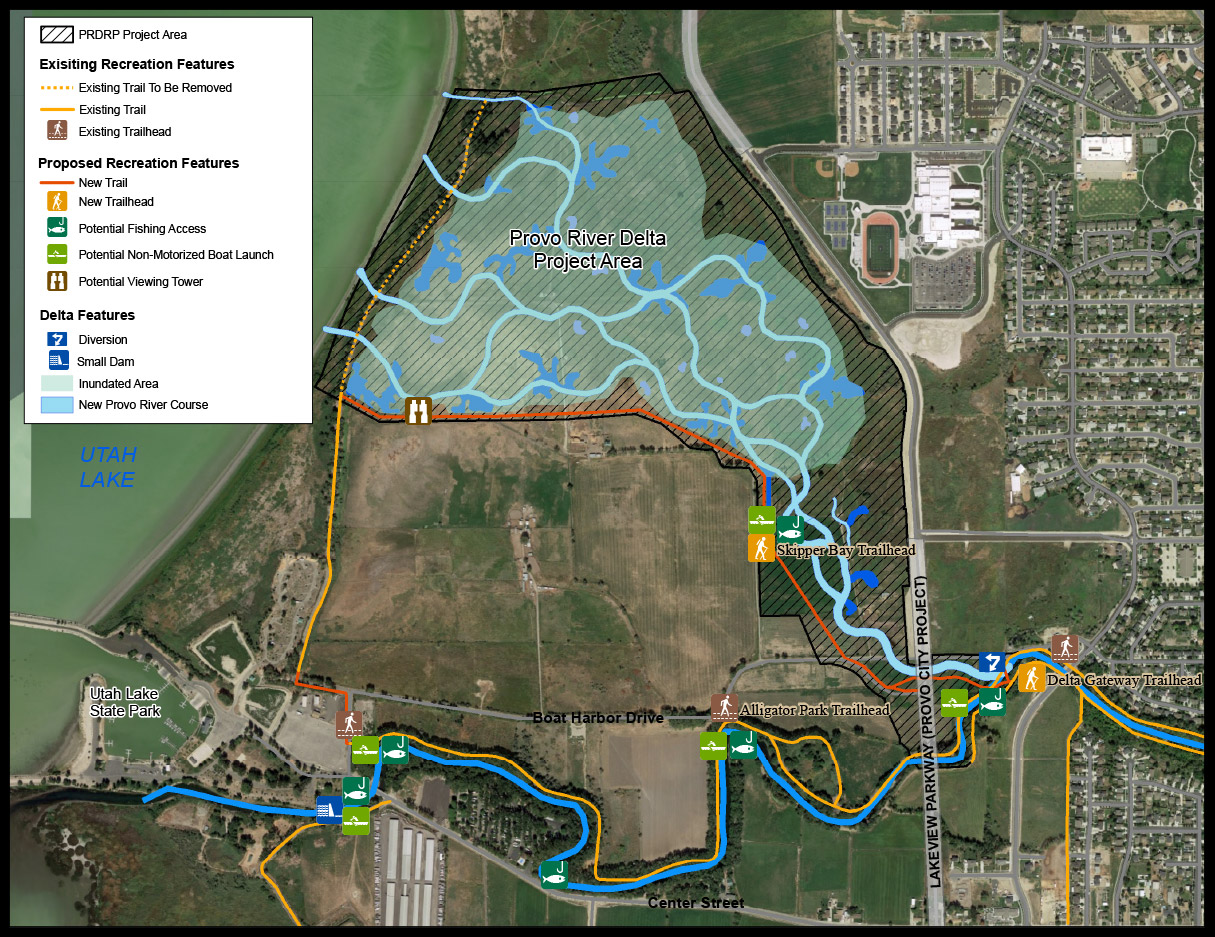 provo river delta map